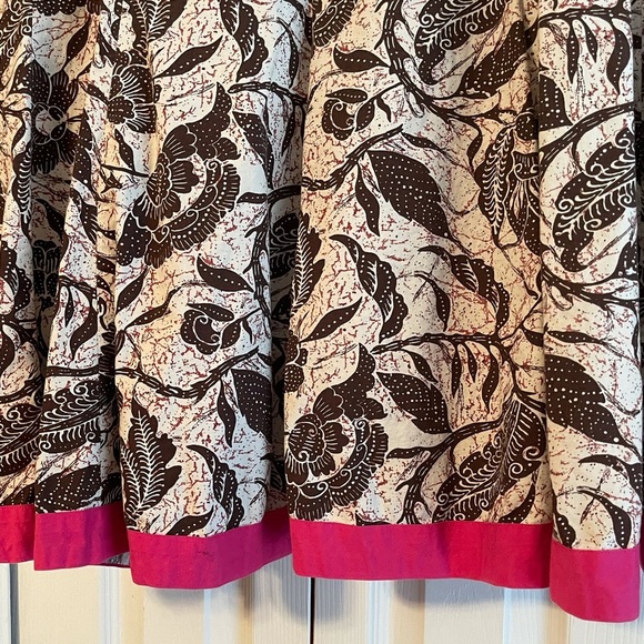 Lightweight Brown Floral Skirt - Picture 2 of 5